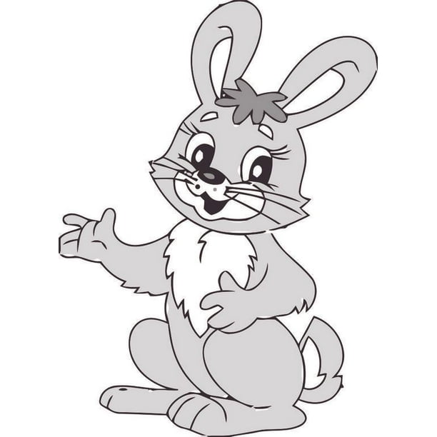 XG N//H Rabbit Wall Stickers Cartoon Animal Sticker Peel and Stick Wall Art Sticker Decals for Kids Girls Bedroom Living Room Bathroom Kitchen Classroom